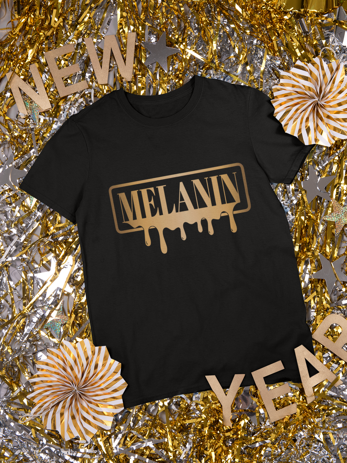 Melanin Drip Tee- Unisex Short Sleeve Tshirt