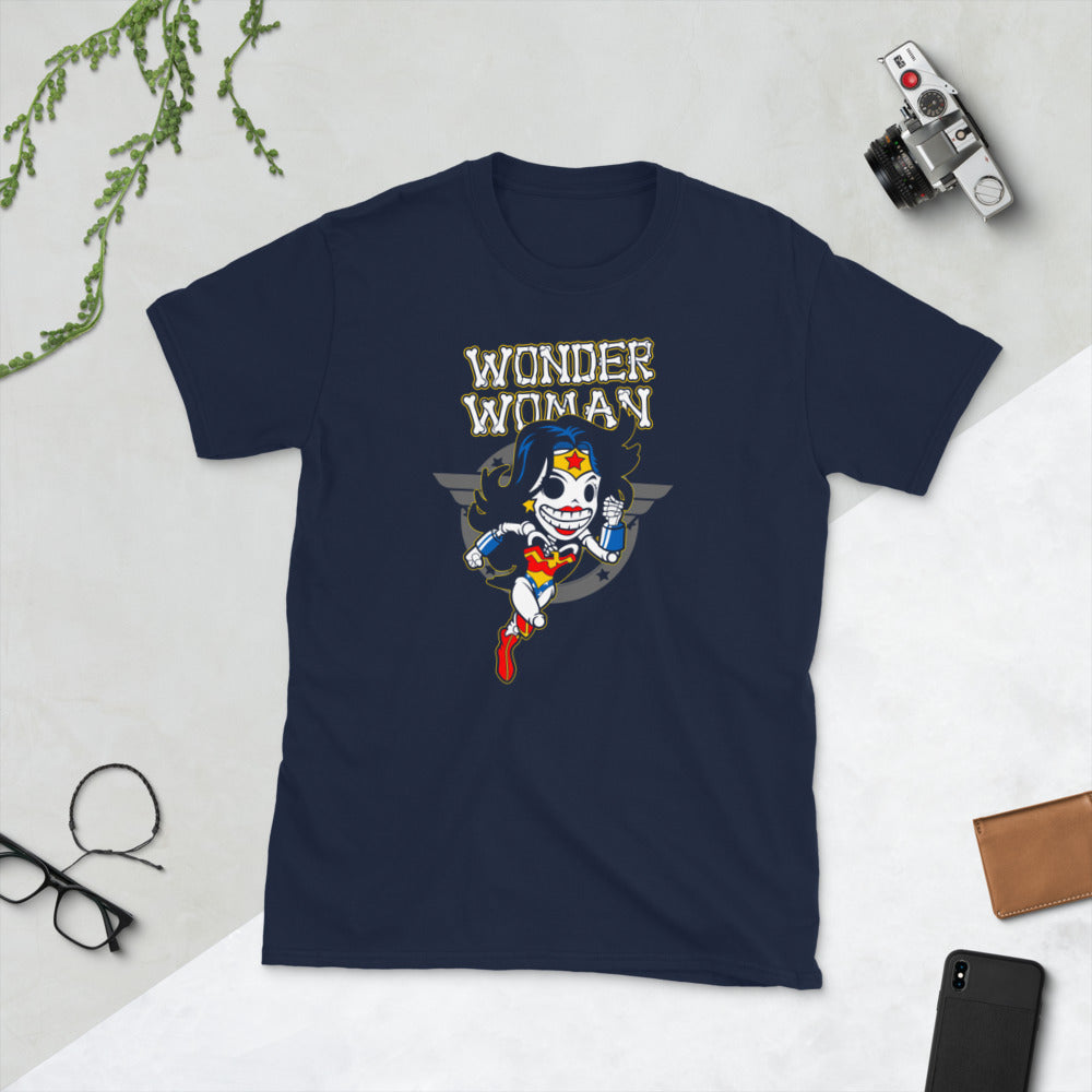 Skeleton Wonder Woman Short-Sleeve Unisex T-Shirt